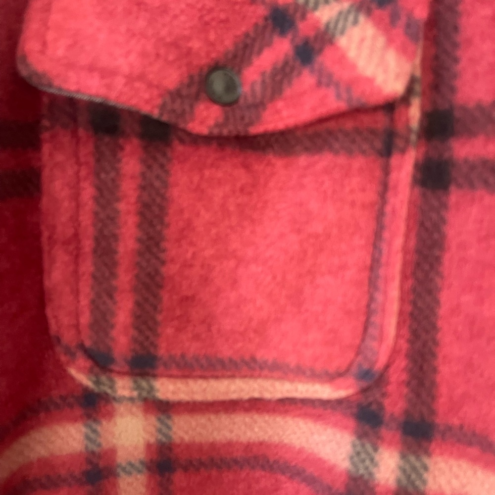 O'Neill Red and Black Plaid Fleece Shirt - Picture 4 of 4